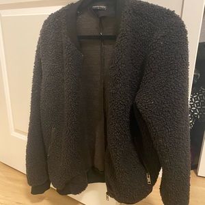 Sherpa bomber jacket